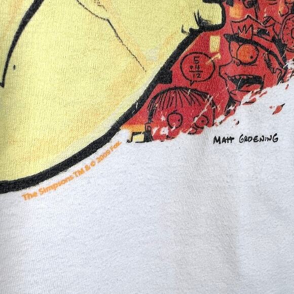 Bay Island Sportswear 2009 Matt Groening O'Mighty Homer T-Shirt M/L Short Sleeve - Picture 5 of 7